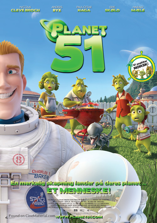 Planet 51 - Norwegian Movie Poster