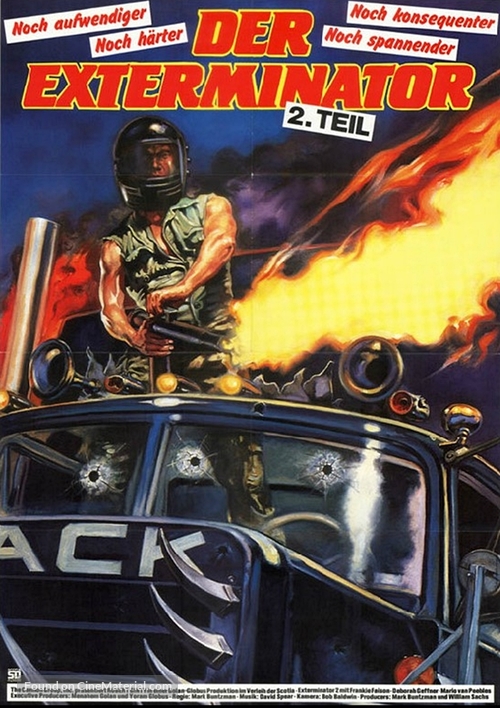 Exterminator 2 - German Movie Poster