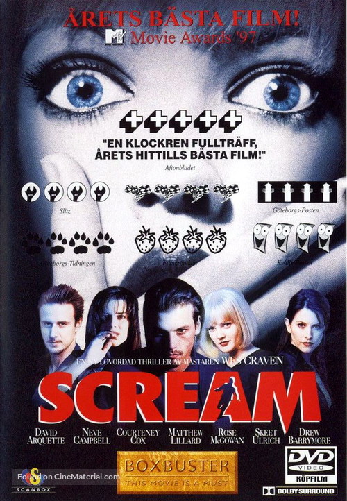 Scream - Swedish DVD movie cover
