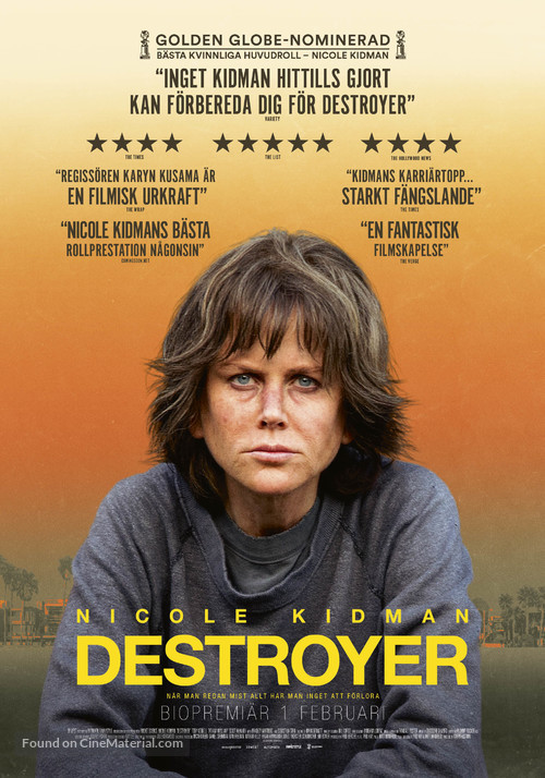 Destroyer - Swedish Movie Poster