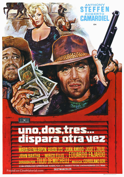 Uno, dos, tres... dispara otra vez - Spanish Movie Poster