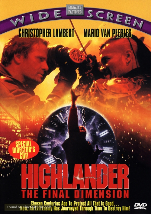 Highlander III: The Sorcerer - DVD movie cover