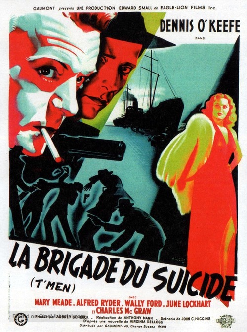 T-Men - French Movie Poster