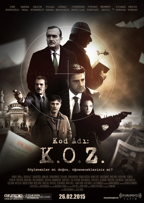 Kod Adi K.O.Z. - Turkish Movie Poster