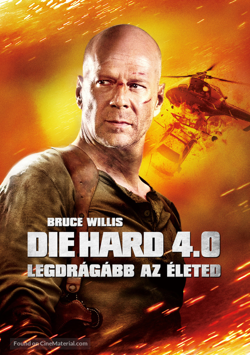 Live Free or Die Hard - Hungarian Movie Cover