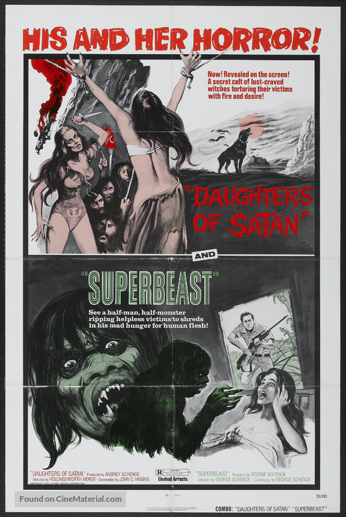 Daughters of Satan - Combo movie poster