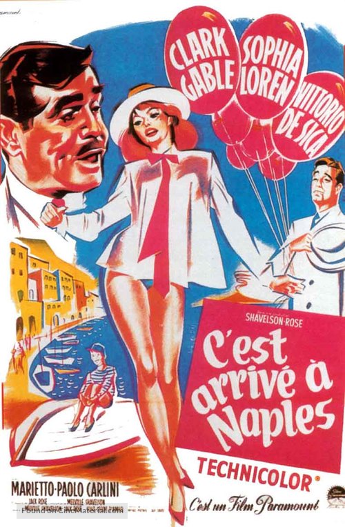 It Started in Naples - French Movie Poster