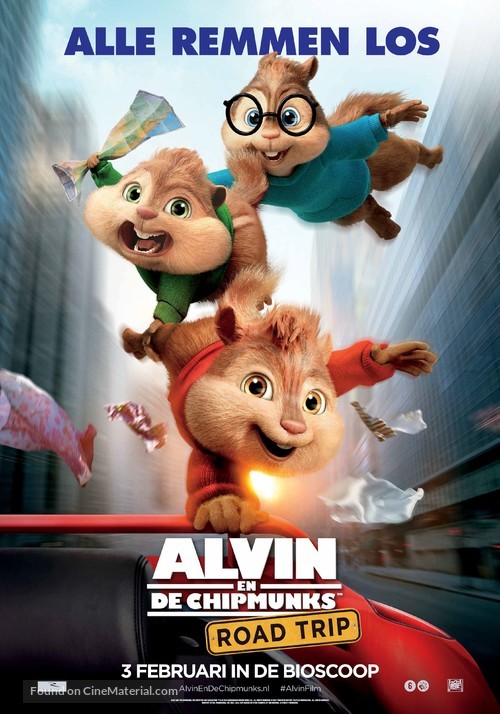 Alvin and the Chipmunks: The Road Chip - Dutch Movie Poster