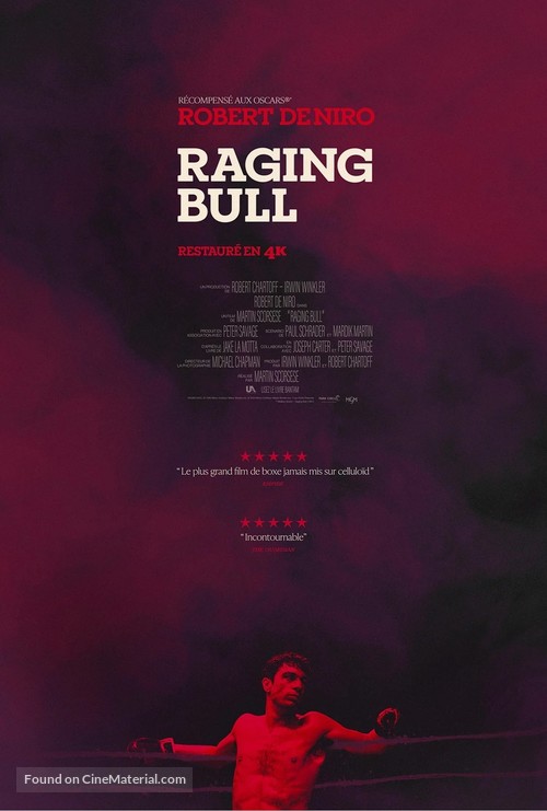 Raging Bull - French Re-release movie poster