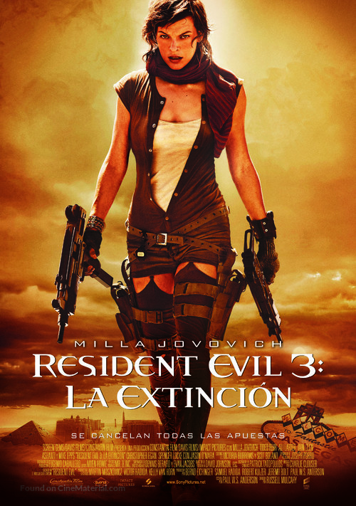 Resident Evil: Extinction - Mexican Movie Poster