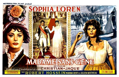 Madame Sans-G&ecirc;ne - Belgian Movie Poster