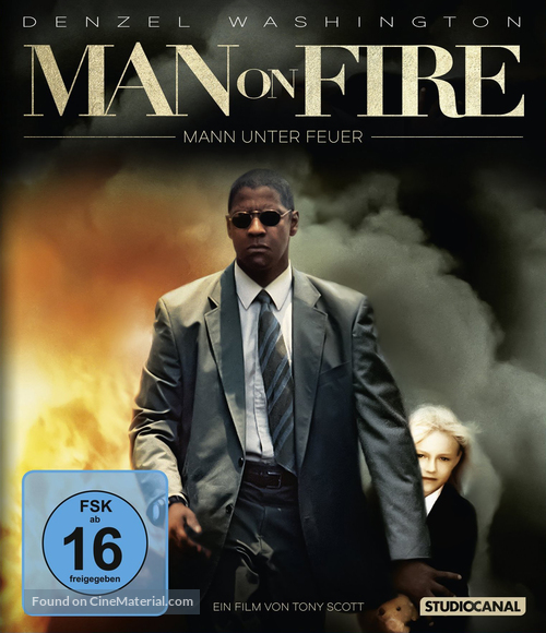 Man on Fire - German Movie Cover