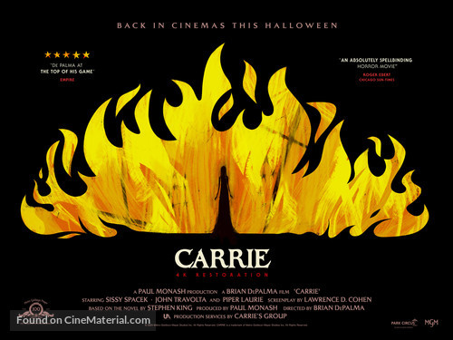 Carrie - British Movie Poster