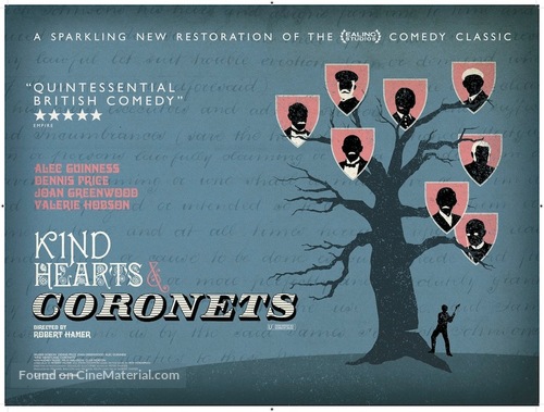 Kind Hearts and Coronets - British Re-release movie poster