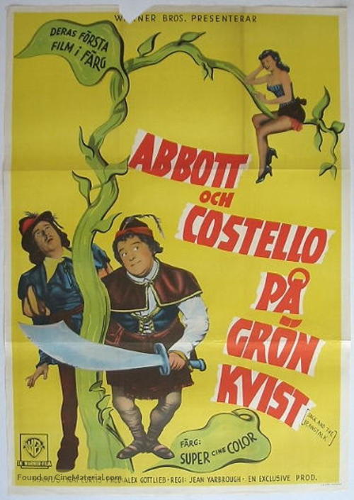 Jack and the Beanstalk - Swedish Movie Poster