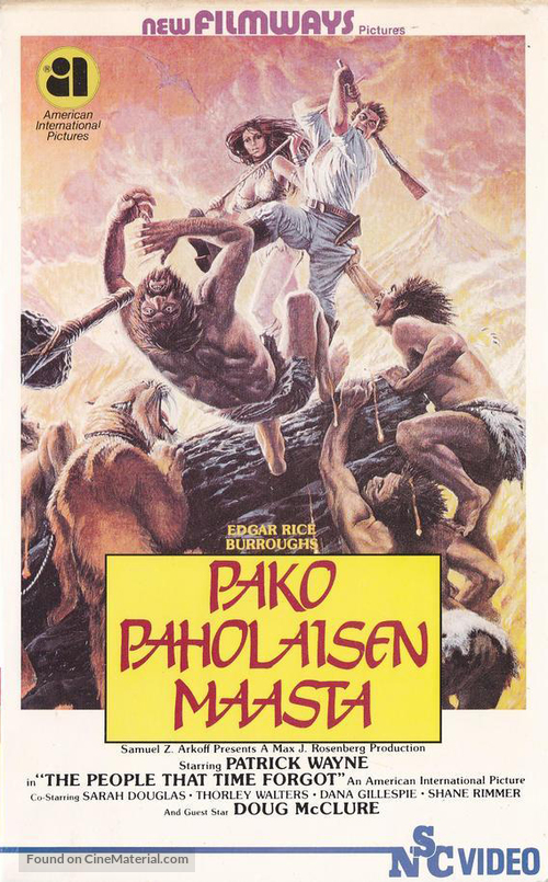 The People That Time Forgot - Finnish VHS movie cover