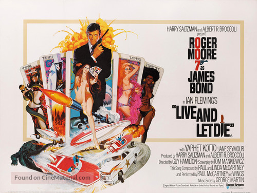 Live And Let Die - British Movie Poster
