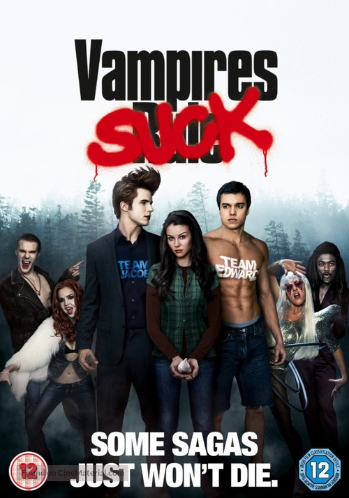 Vampires Suck - British DVD movie cover