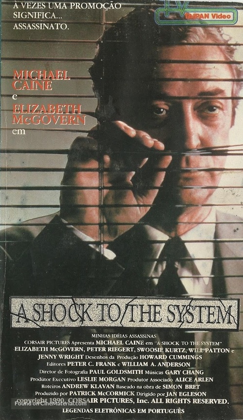 A Shock to the System - Brazilian VHS movie cover