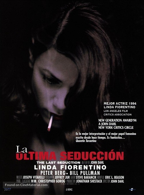 The Last Seduction - Spanish Movie Poster