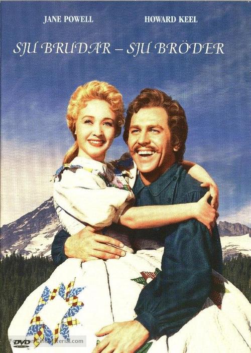 Seven Brides for Seven Brothers - Swedish Movie Cover