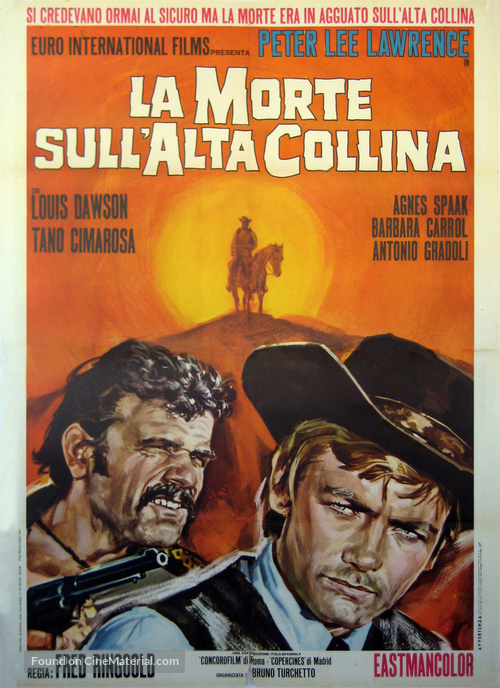 La morte sull&#039;alta collina - Italian Movie Poster