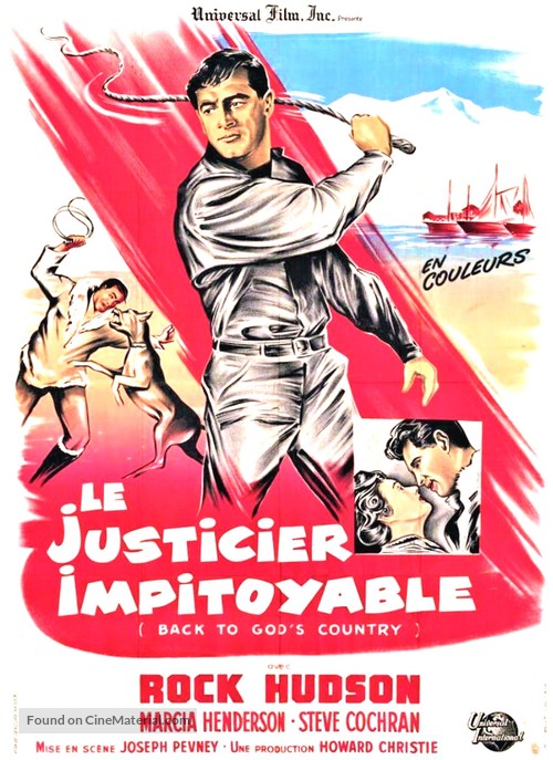 Back to God&#039;s Country - French Movie Poster