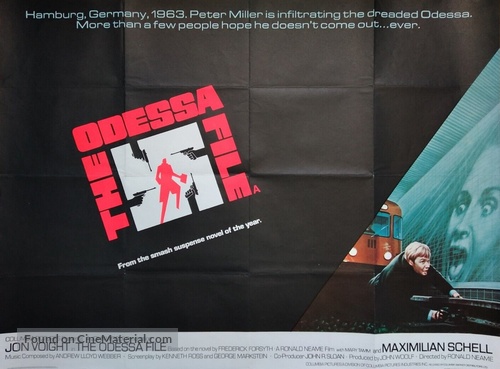 The Odessa File - British Movie Poster