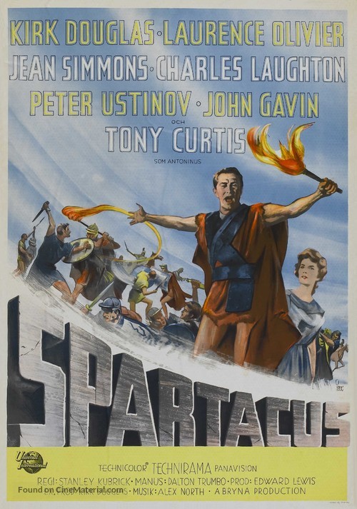 Spartacus - Swedish Movie Poster