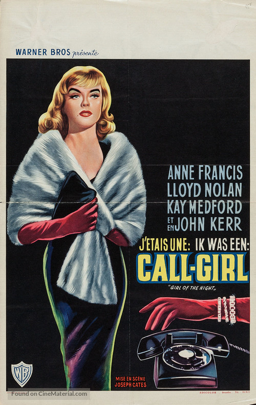 Girl of the Night - Belgian Movie Poster