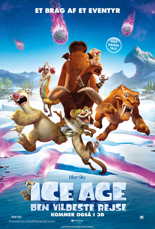 Ice Age: Collision Course - Danish Movie Poster