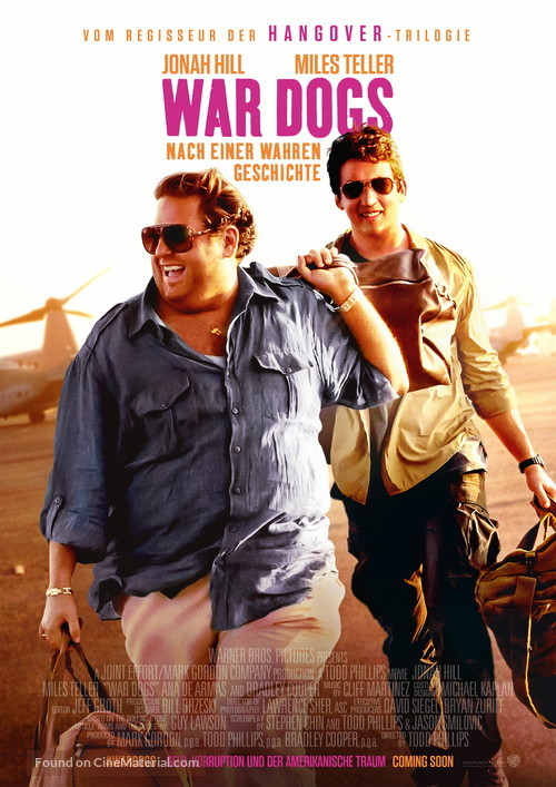 War Dogs - German Movie Poster