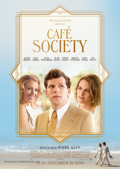 Caf&eacute; Society - German Movie Poster