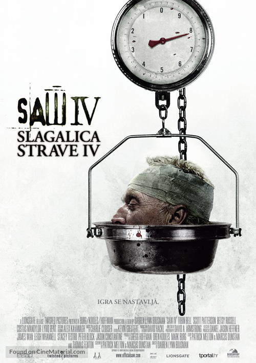 Saw IV - Croatian Movie Poster