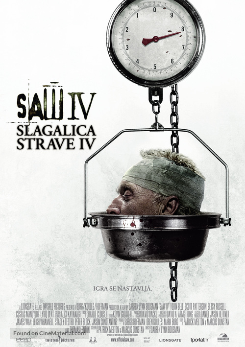 Saw IV - Croatian Movie Poster