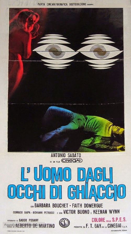 L&#039;uomo dagli occhi di ghiaccio - Italian Movie Poster