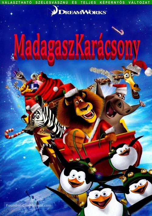 Merry Madagascar - Hungarian DVD movie cover