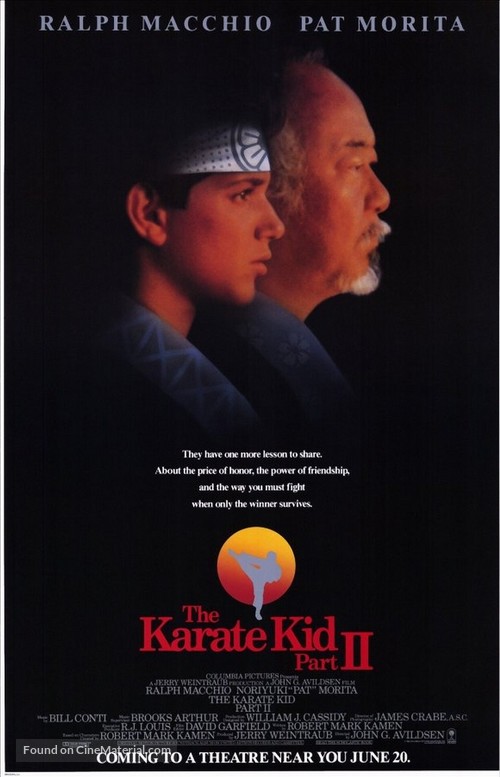 The Karate Kid, Part II - Advance movie poster