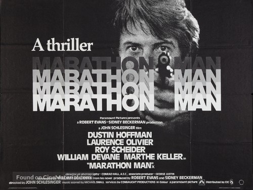 Marathon Man - British Movie Poster