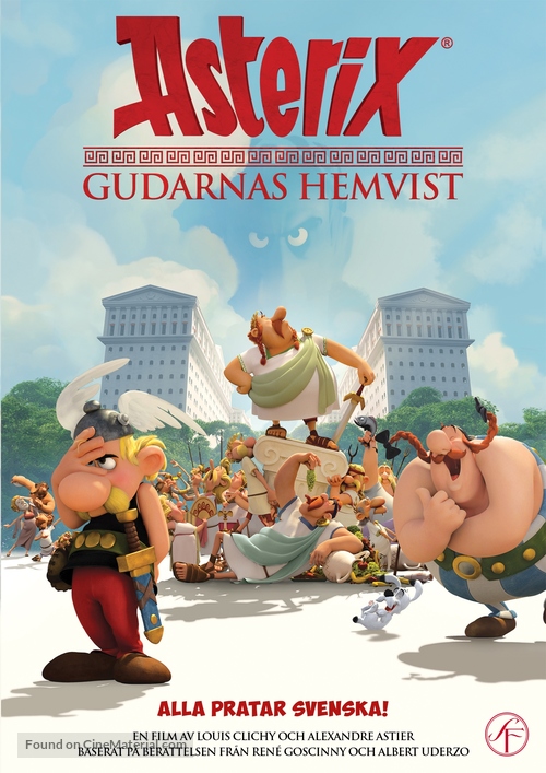 Ast&eacute;rix: Le domaine des dieux - Swedish DVD movie cover
