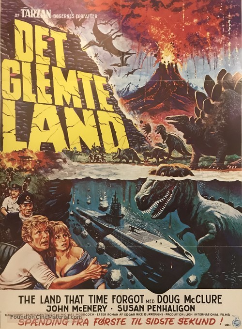 The Land That Time Forgot - Danish Movie Poster