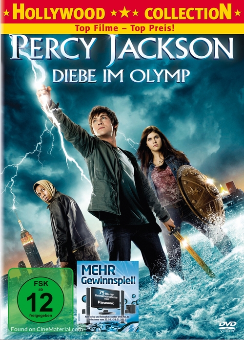 Percy Jackson &amp; the Olympians: The Lightning Thief - German DVD movie cover