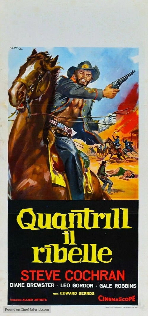 Quantrill&#039;s Raiders - Italian Movie Poster