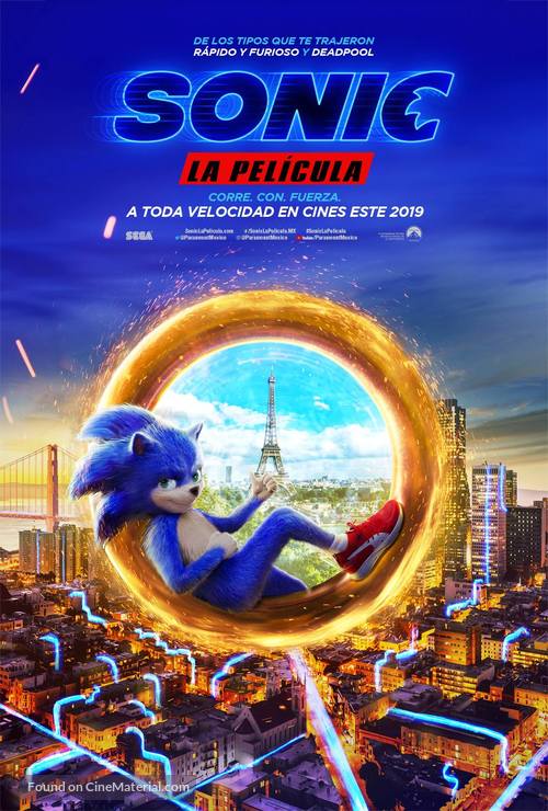 Sonic the Hedgehog - Mexican Movie Poster
