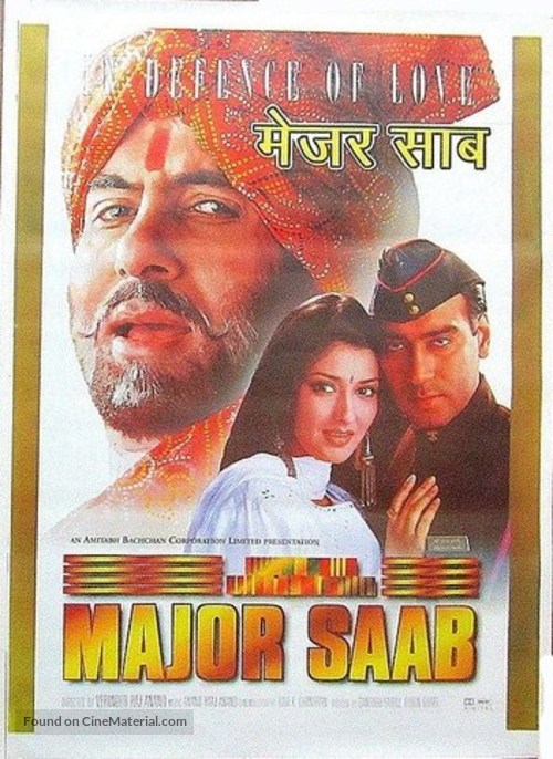 Major Saab - Indian Movie Poster