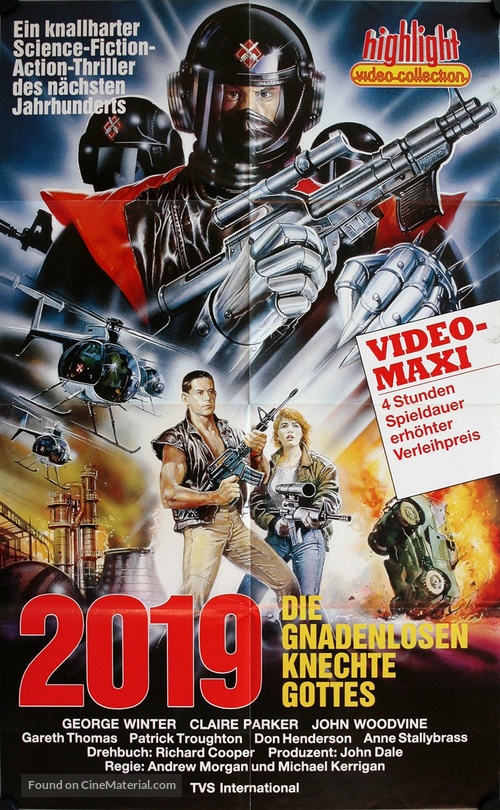 &quot;Knights of God&quot; - German Video release movie poster