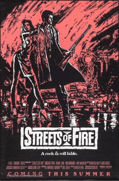 Streets of Fire - Advance movie poster