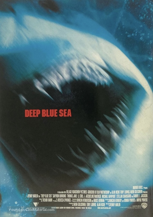 Deep Blue Sea - Movie Poster