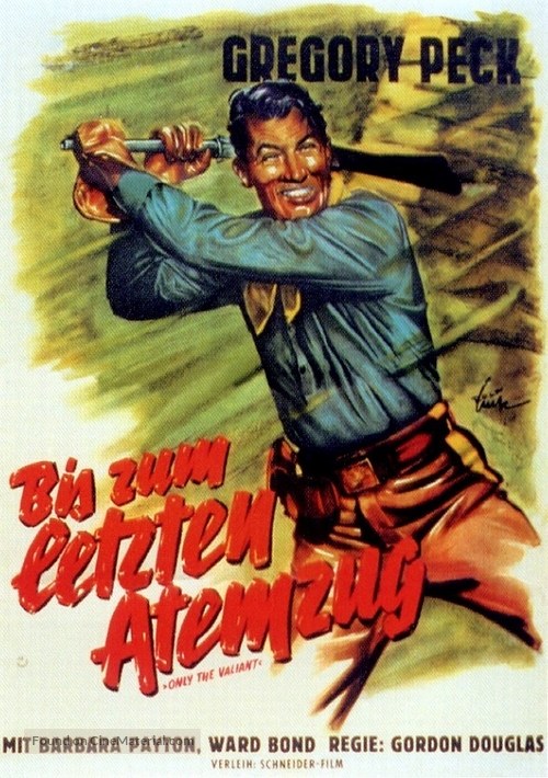 Only the Valiant - German Movie Poster