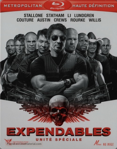 The Expendables - French Blu-Ray movie cover
